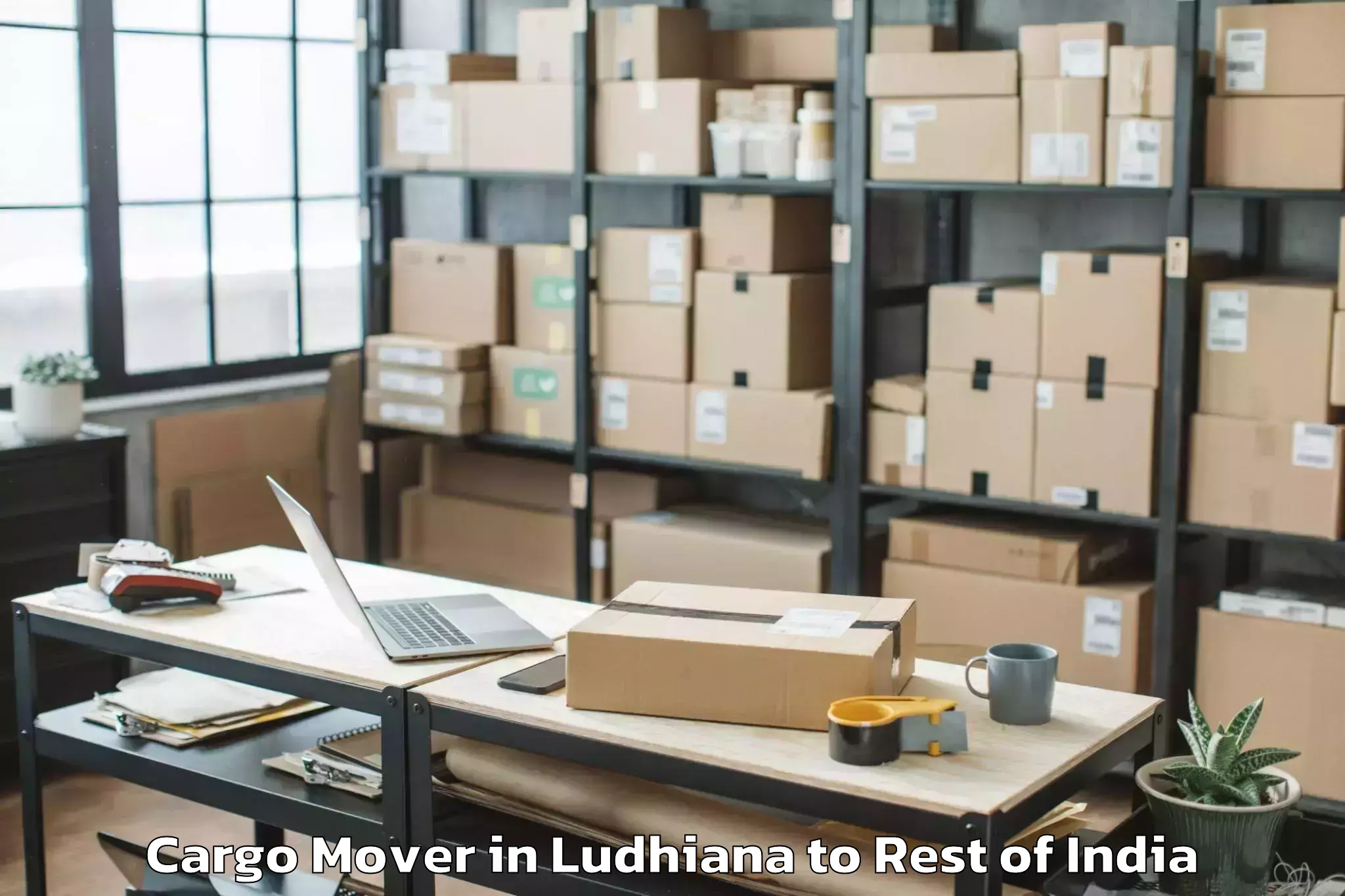 Book Ludhiana to Jammu Cargo Mover Online